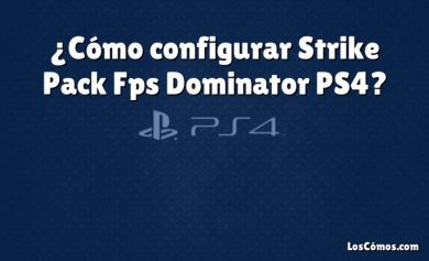 ¿Cómo configurar Strike Pack Fps Dominator PS4?