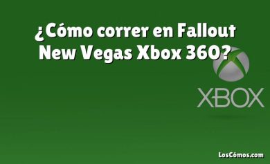 ¿Cómo correr en Fallout New Vegas Xbox 360?