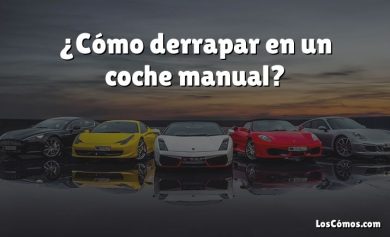 ¿Cómo derrapar en un coche manual?