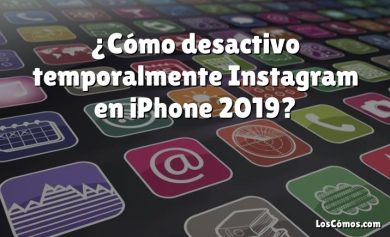 ¿Cómo desactivo temporalmente Instagram en iPhone 2019?