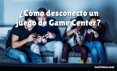 ¿Cómo desconecto un juego de Game Center?