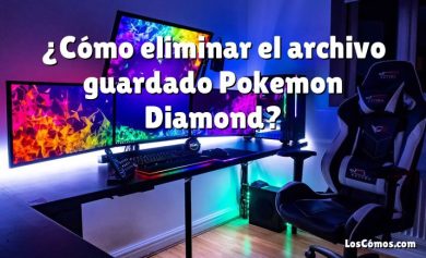 ¿Cómo eliminar el archivo guardado Pokemon Diamond?