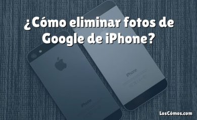 ¿Cómo eliminar fotos de Google de iPhone?