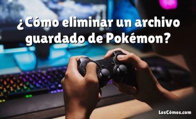 ¿Cómo eliminar un archivo guardado de Pokémon?