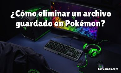 ¿Cómo eliminar un archivo guardado en Pokémon?