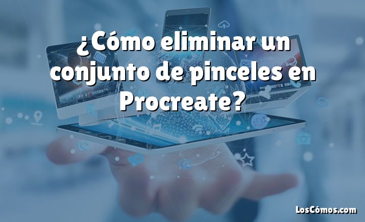 ¿Cómo eliminar un conjunto de pinceles en Procreate?