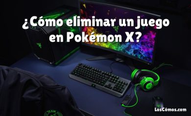 ¿Cómo eliminar un juego en Pokémon X?