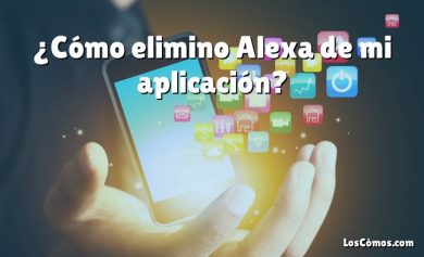 ¿Cómo elimino Alexa de mi aplicación?