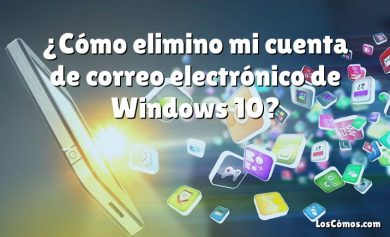 ¿Cómo elimino mi cuenta de correo electrónico de Windows 10?