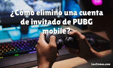 ¿Cómo elimino una cuenta de invitado de PUBG mobile?