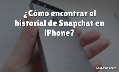 ¿Cómo encontrar el historial de Snapchat en iPhone?