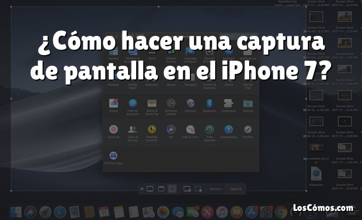 ¿Cómo hacer una captura de pantalla en el iPhone 7?