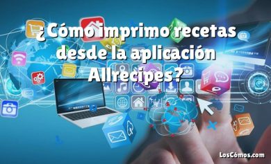 ¿Cómo imprimo recetas desde la aplicación Allrecipes?