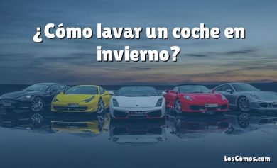 ¿Cómo lavar un coche en invierno?