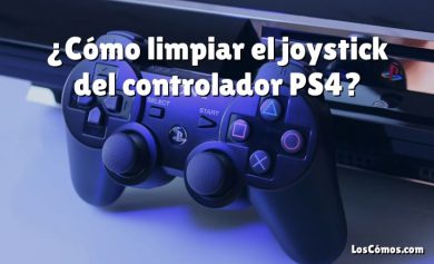 ¿Cómo limpiar el joystick del controlador PS4?