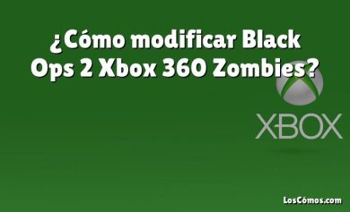 ¿Cómo modificar Black Ops 2 Xbox 360 Zombies?