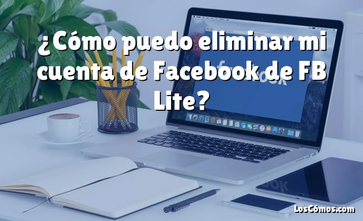 ¿Cómo puedo eliminar mi cuenta de Facebook de FB Lite?