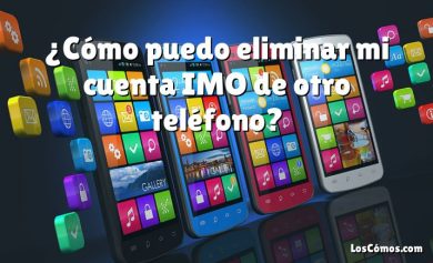 ¿Cómo puedo eliminar mi cuenta IMO de otro teléfono?