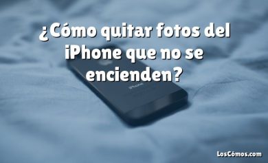 ¿Cómo quitar fotos del iPhone que no se encienden?