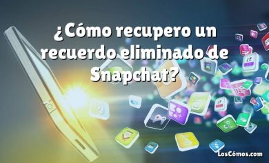 ¿Cómo recupero un recuerdo eliminado de Snapchat?