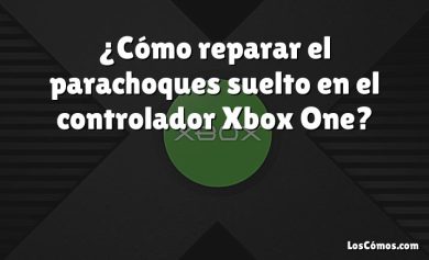 ¿Cómo reparar el parachoques suelto en el controlador Xbox One?