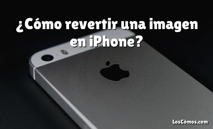 ¿Cómo revertir una imagen en iPhone?