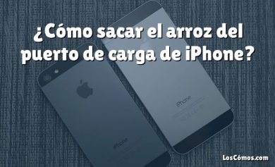 ¿Cómo sacar el arroz del puerto de carga de iPhone?