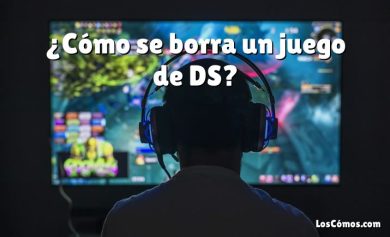 ¿Cómo se borra un juego de DS?