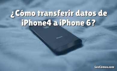 ¿Cómo transferir datos de iPhone4 a iPhone 6?