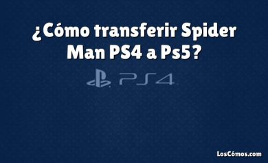 ¿Cómo transferir Spider Man PS4 a Ps5?