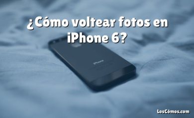 ¿Cómo voltear fotos en iPhone 6?