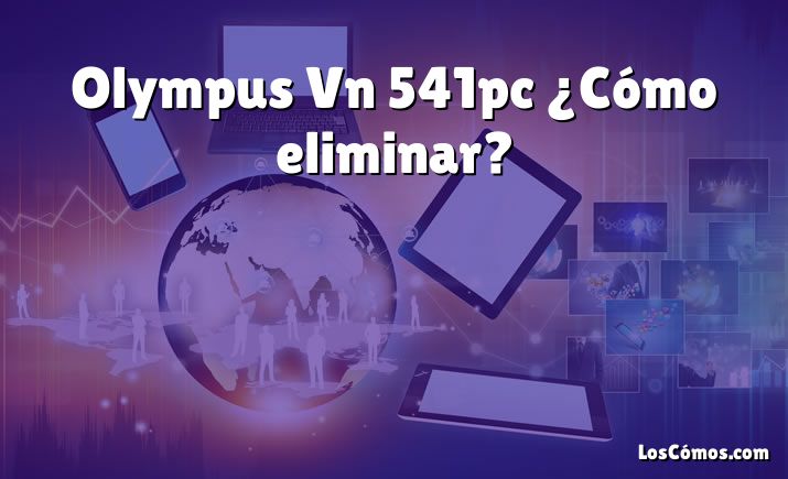 Olympus Vn 541pc ¿Cómo eliminar?