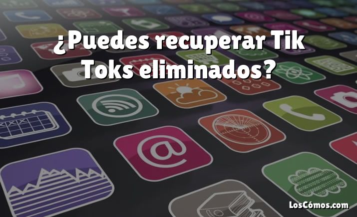 ¿Puedes recuperar Tik Toks eliminados?