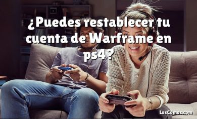 ¿Puedes restablecer tu cuenta de Warframe en ps4?