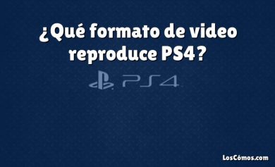 ¿Qué formato de video reproduce PS4?